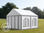 3x3m PVC Marquee / Party Tent w. Groundbar, grey-white - 1