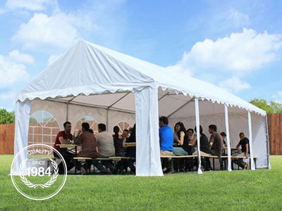 3x4 m Carpa de eventos y fiestas, PVC verde-blanca - Foto 3