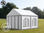 3x4m PVC Marquee / Party Tent w. Groundbar, fire resistant grey-white - 1