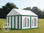3x4m PVC Marquee / Party Tent w. Groundbar, green-white - 1