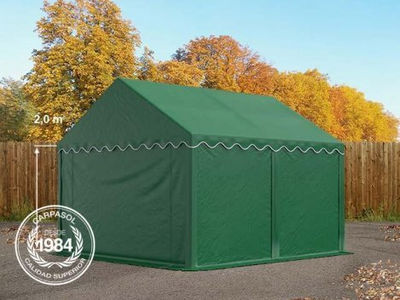 3x4m PVC Storage Tent / Shelter, dark green