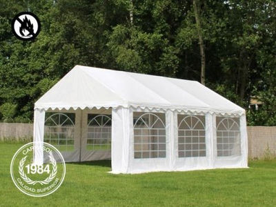 3x6m PVC Marquee / Party Tent, fire resistant white - Foto 2