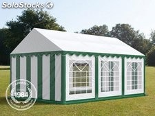 3x6m PVC Marquee / Party Tent, green-white