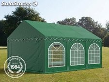 3x6m PVC Marquee / Party Tent w. Groundbar, dark green