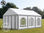 3x6m PVC Marquee / Party Tent w. Groundbar, fire resistant grey-white - 1
