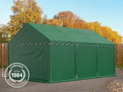 3x6m PVC Storage Tent / Shelter, dark green