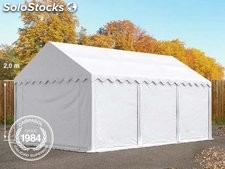 3x6m PVC Storage Tent / Shelter w. Groundbar, white