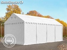 3x8m 2.6m Sides PVC Storage Tent / Shelter w. Groundbar, white