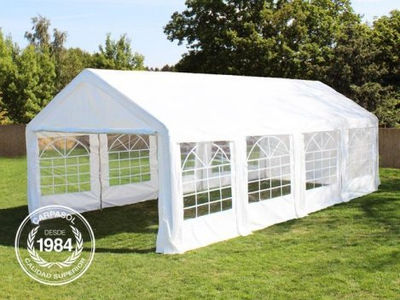 3x9m PE Marquee / Party Tent, white