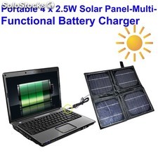 4 Cargadores de batería x 2,5 W Panel Solar-Multi-Funcionales portátiles, puede