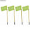 4 Complete Flexible Corner Posts Set, with Flags and Anchoring Set - 1
