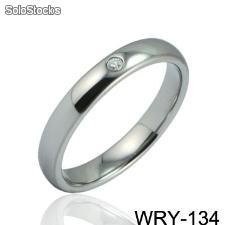 4 mm de tungsteno buen anillo de la joyería con piedras de 1 para las mujeres