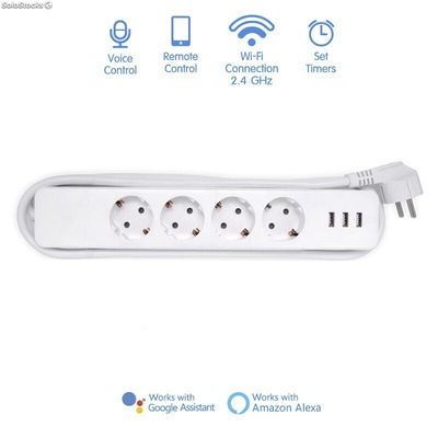 4 Multiprise connectée Smart avec 3 ports USB - Photo 3