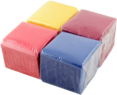 4 paquetes de servilletas de mesa de 100 ud - colores surtidos y servilletero - Foto 2