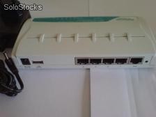 4 Port 10/100m Internet Broadband Router with usb Printer Server (Plastic Case)
