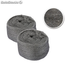 4 Rollos lana de acero lisa número 2