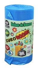 40 bolsas de basura perfumadas 30 l azul Euroboom ref: 218879