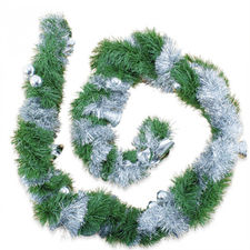 47850 Guirnalda de navidad ramas de árbol nevado 290 cm Decoración navideña