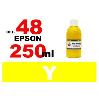 48 botella 250 ml. tinta amarilla