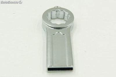 4G Memoria USB de metal con logo a serigrafía y grabado por láser gratis - Foto 2