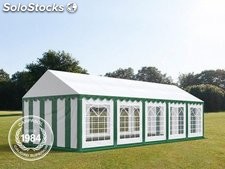 4x10m PVC Marquee / Party Tent, green-white