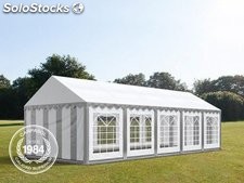 4x10m PVC Marquee / Party Tent, grey-white