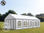 4x10m PVC Marquee / Party Tent w. Groundbar, fire resistant grey-white - 1