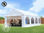 4x10m PVC Marquee / Party Tent w. Groundbar, fire resistant grey-white - Foto 2