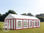 4x10m PVC Marquee / Party Tent w. Groundbar, red-white - 1
