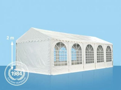 4x10m PVC Marquee / Party Tent w. Groundbar, white