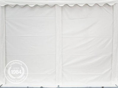 4x10m PVC Storage Tent / Shelter w. Groundbar, white - Foto 4