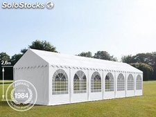 4x14m 2.6m Sides PVC Marquee / Party Tent w. Groundbar, white