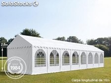 4x20m 2.6m Sides PVC Marquee / Party Tent w. Groundbar, white