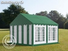 4x4m PVC Marquee / Party Tent, green-white