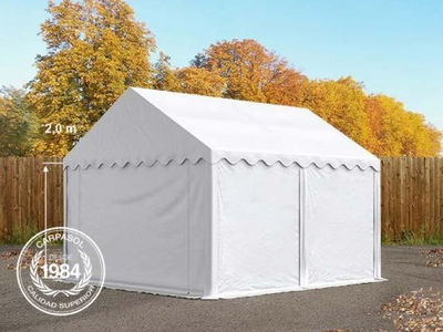 4x4m PVC Storage Tent / Shelter, white