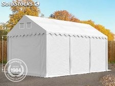 4x6m 2.6m Sides PVC Storage Tent / Shelter w. Groundbar, white