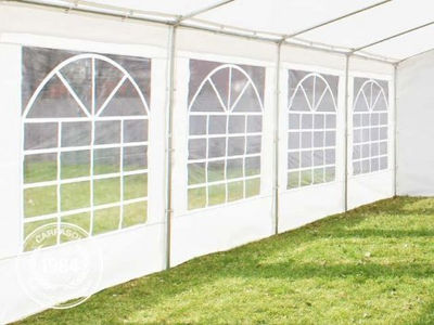 4x6m PE Marquee / Party Tent, white - Foto 4