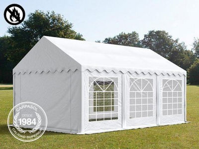 4x6m PVC Marquee / Party Tent, fire resistant white
