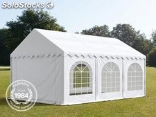 4x6m PVC Marquee / Party Tent w. Groundbar, white