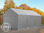4x6m PVC Storage Tent / Shelter w. Groundbar, grey - 1