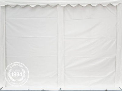 4x6m PVC Storage Tent / Shelter w. Groundbar, white - Foto 4