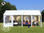 4x8m 2.6m Sides PVC Marquee / Party Tent w. Groundbar, fire resistant grey-white - Foto 2