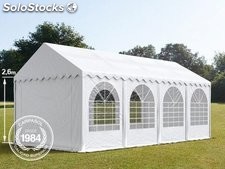 4x8m 2.6m Sides PVC Marquee / Party Tent w. Groundbar, white