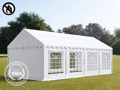 4x8m PVC Marquee / Party Tent, fire resistant white