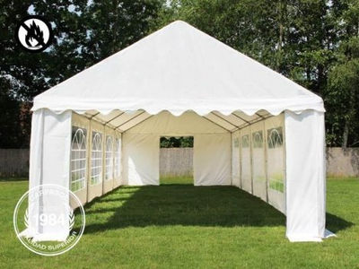 4x8m PVC Marquee / Party Tent, fire resistant white - Foto 3