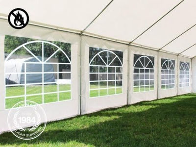 4x8m PVC Marquee / Party Tent, fire resistant white - Foto 4
