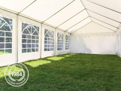 4x8m PVC Marquee / Party Tent, green-white - Foto 5
