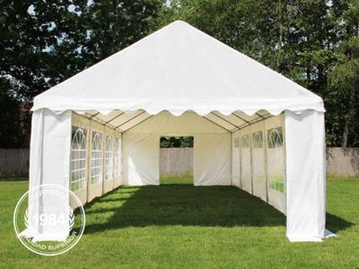 4x8m PVC Marquee / Party Tent, red-white - Foto 3