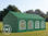 4x8m PVC Marquee / Party Tent w. Groundbar, dark green - 1