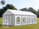 4x8m PVC Marquee / Party Tent w. Groundbar, fire resistant grey-white - 1